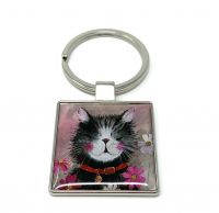 Whiskers Cat Key Ring - Alex Clark 