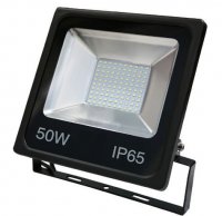 RA 50W LED FLOODLIGHT Photo-cell 6500K BLACK 86-264v (FLSMD50BPC-1)