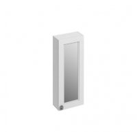 Burlington Bathrooms Matt White 30cm Single Door Mirror Cabinet