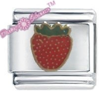 Strawberry Italian Charm for Classic size bracelet