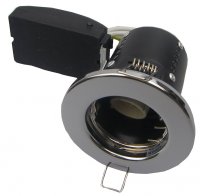 Fire Rated Short Can Downlight GU10 Fixed - Chrome