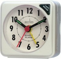 Acctim Ingot Alarm Clock - White