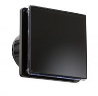 Knightsbridge 100MM/4" LED Backlit Extractor Fan with Overrun Timer - Black - (EX005T)