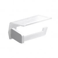 Origins Living Luce Toilet Roll Holder with Flap - White/Clear