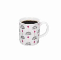 KitchenCraft Espresso Mug Exotic Rainbow Design