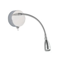 Searchlight Flexi Wall Led Adjustable Wall Light- Led Reading Light -Chrome