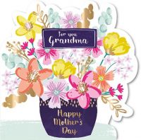 Mother's Day Card - Grandma - Flowers - 3D Talking Pictures