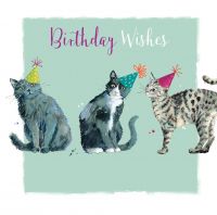 Birthday Card - Cat Purrfect Party - The Wildlife Ling Design