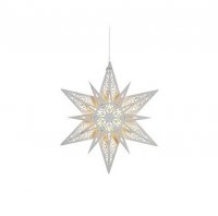 Premier Decorations 29cm White Wooden Star