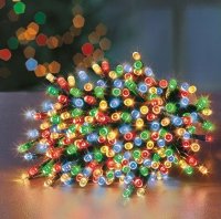 Premier Decorations 480 Multi-Action Supabrights LED's - Multicolour with Green Cable