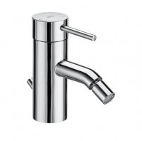 Roca Lanta Bidet Mixer with Pop-up Waste - Chrome