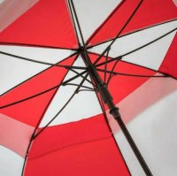 Premium Red & White Golf Umbrella Vented  Windproof Auto-Open