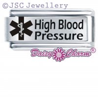 High Blood Pressure Medical Alert Italian Charm