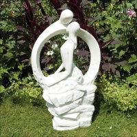 Solstice Sculptures Blissful Halo 61cm in Ivory Effect