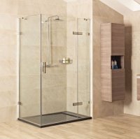 Roman Liberty 8mm Hinged Door with Hinged In-Line Panel 1200 x 1000mm (Corner Fitting)