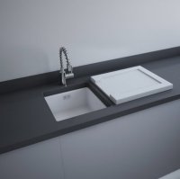 RAK Drainers 540x460x40mm Grooved Ceramic Sink Drainer