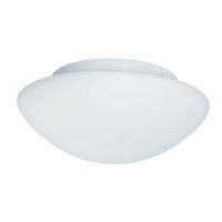 Searchlight Tokyo Bathroom Flush Ip44 1Lt - White Opal Glass Ftg 23Cm