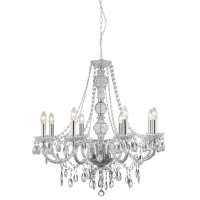 Searchlight Marie Therese 8 Light Ceiling, Clear Acrylic