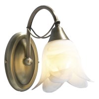 Dar Doublet Swb Antique Brass with Alabaster Glass