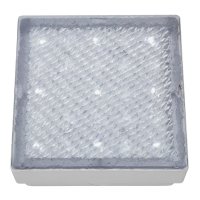 Searchlight Led Outdoor&Indoor Recessed Walkover Clear Small Square-White Led