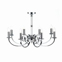 Dar Murray 8 Light Dual Mount Pendant Polished Chrome