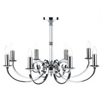 Dar Murray 8 Light Dual Mount Pendant Polished Chrome