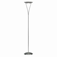 Dar Opus Floor Lamp Satin Chrome