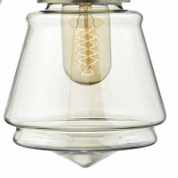 Dar Curtis 1 Light Wall Light Antique Brass/ Champagne