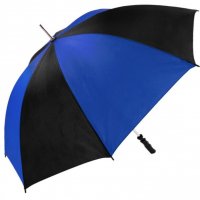 Unisex Large Golf Umbrella Windproof Canopy Rain Sun Strong Wind Shield Brolly Royal/Black