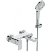 Ideal Standard Edge Single Lever Wall Mounted Bath Shower Mixer with Shower Set