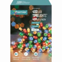 Premier Decorations Timelights B/O Multi-Action 400 LED - M/C