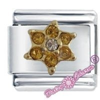 November Flower Birthstone Italian Charm