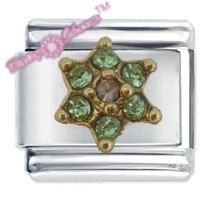 Flower August Birthstone Italian Charm