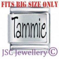 Tammie Etched Name Charm - Fits BIG size 13mm