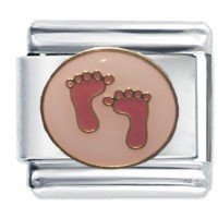 Pink Baby Feet  Italian charm