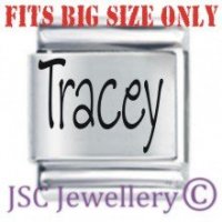 Tracey Etched Name Charm - Fits BIG size 13mm