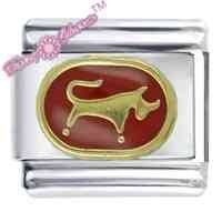 Taurus Zodiac Enamel Italian Charm