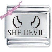 She Devil ETCHED Italian Charm