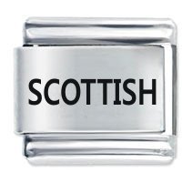 Scottish ETCHED Italian Charm