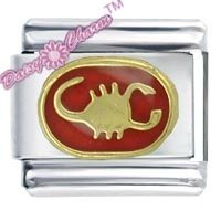 Scorpio Zodiac Enamel Italian Charm
