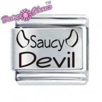 Saucy Devil ETCHED Italian Charm