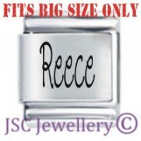 Reece Etched Name Charm - Fits BIG size 13mm