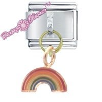 Rainbow Dangle Italian Charm