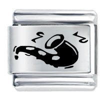 Saxophone ETCHED Italian Charm