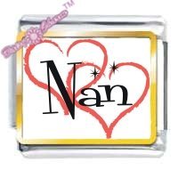 Nan Heart Picture Italian Charm
