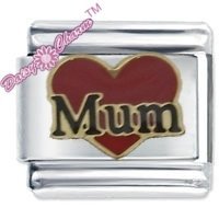 Mum Heart Italian Charm