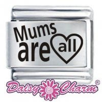 Mum are all Heart ETCHED Italian Charm by Daisy Charm®