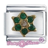 May Flower Birthstone Italian Charm