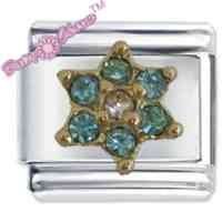 March Flower Birthstone Italian Charm