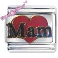 Mam Heart Italian Charm